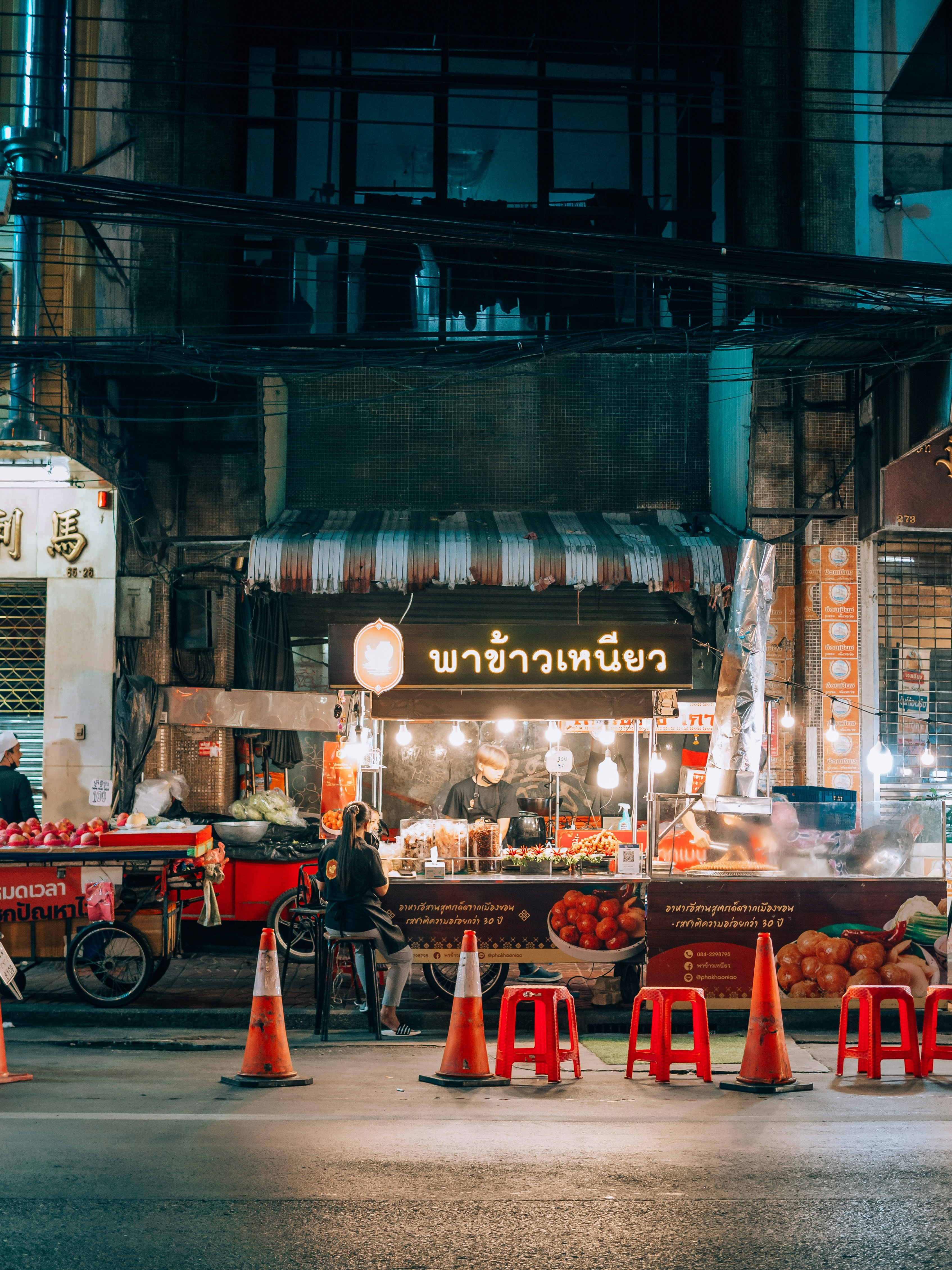 A street food vendor in Bangkok