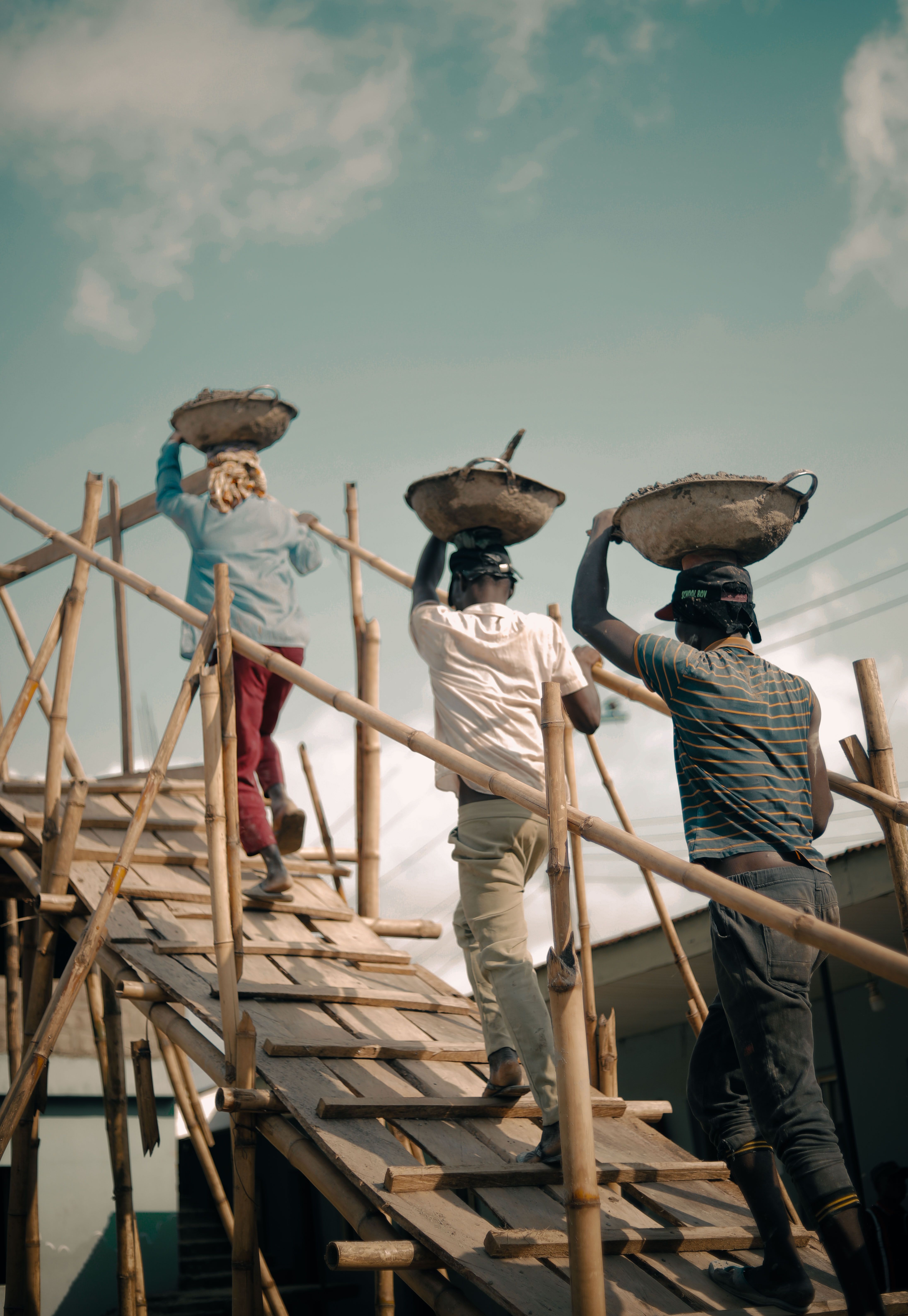 A construction site in Africa