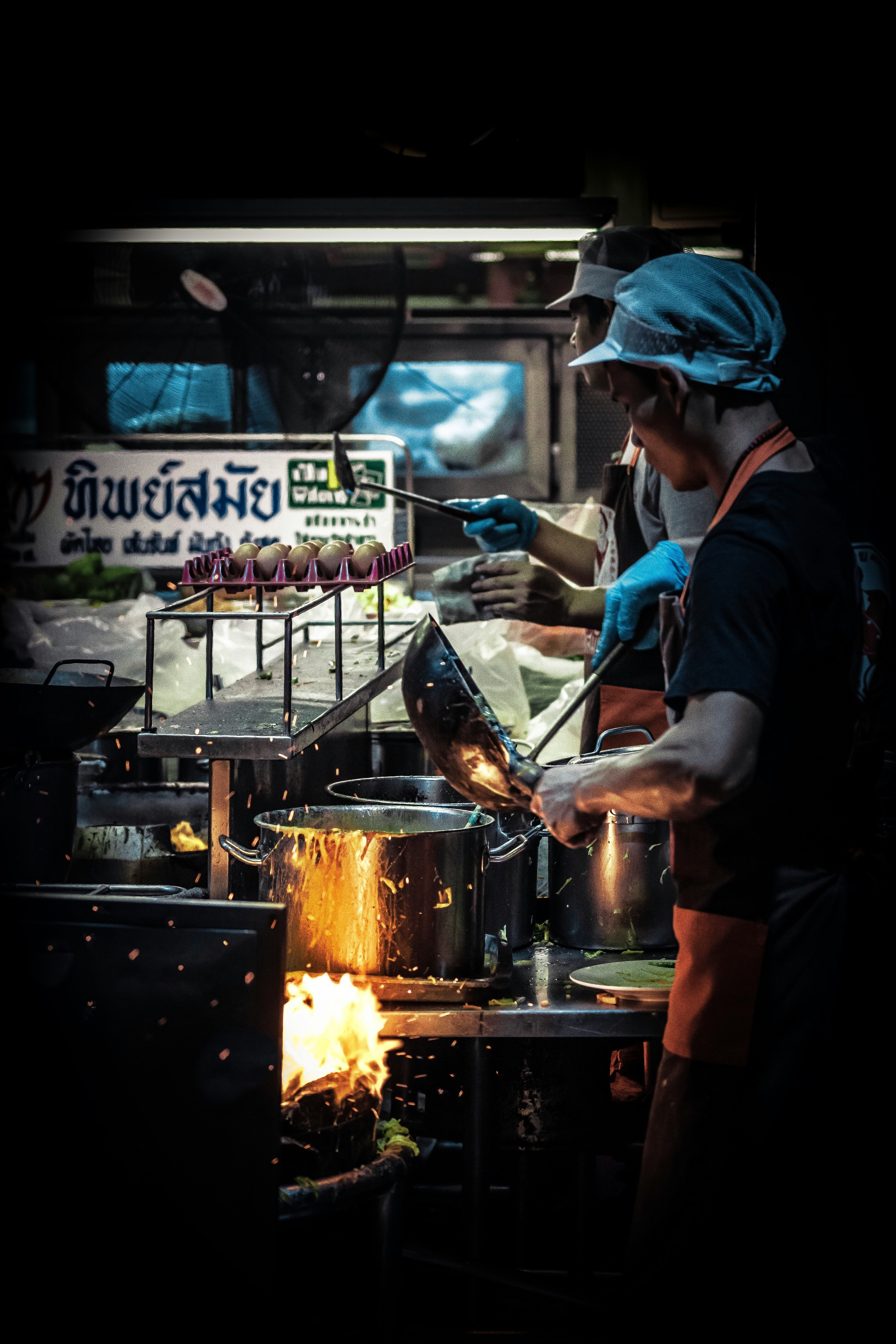 A street food vendor in Bangkok